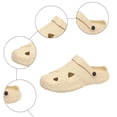 thumbnail image 3 of Dakaela Garden Clogs for Men Lightweight Waterproof Closed Toe Sandals with Arch Support Comfortable Slip on Slides Indoor Outdoor Size 7.5,Khaki, 3 of 7