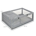 thumbnail image 5 of Resenkos Wooden Reptile Cage with 3 Windows Slide-out Tray for Turtles, Lizards, Snakes, 5 of 7