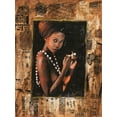 thumbnail image 2 of Wiley, Marta 11x14 Gold Ornate Wood Framed with Double Matting Museum Art Print Titled - African Queen IIII, 2 of 4
