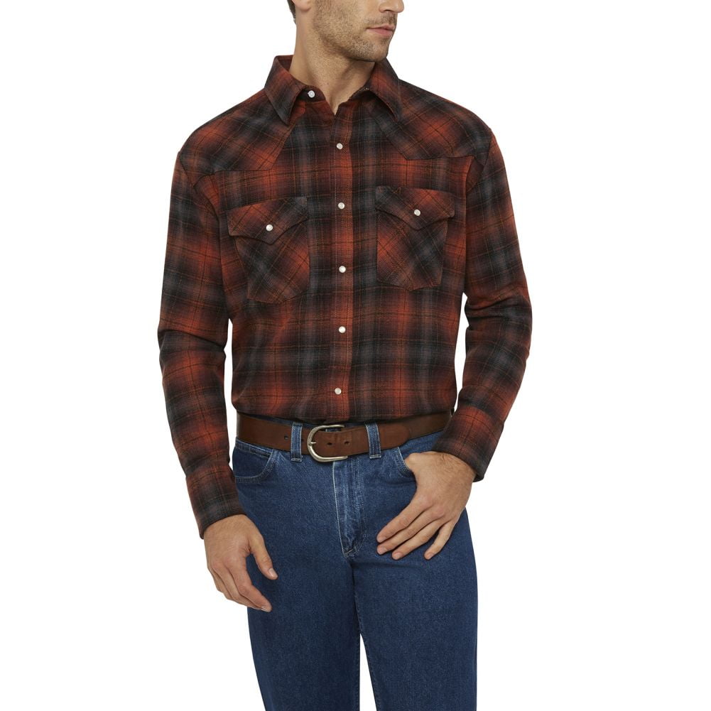 ELY CATTLEMAN MEN'S LONG SLEEVE BRAWNY 