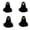 A, variant on Halloween Tabletop Ghost Decorations, 4 Pack Black Fabric Standing Ghosts with Green Light and Multi-Expressions, Spooky Haunted House Party Decor for Indoor Home