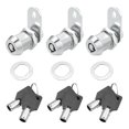 thumbnail image 1 of Unique Bargains 3 Sets RV Cabinet Locks 1-1/8' Cabinet Locks Set with Keys Universal for RV Car Locks Replacement, 1 of 7