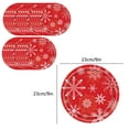 thumbnail image 3 of Christmas Snowflake Paper Plates - 25 Pack Disposable Tableware, 7" Christmas Tree & Snowflake Party Plates for Holiday, Birthday & Winter Celebrations, 3 of 5