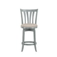 thumbnail image 2 of Hillsdale Furniture Savana Wood Counter Height Swivel Stool, Blue Wire Brush, 2 of 16