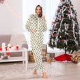 thumbnail image 2 of Adult Christmas Onesie Cute Cat Paw Zipper One-Piece Pajamas Unisex with Pockets, 2 of 6
