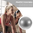 thumbnail image 3 of FUEENIRVA Figure Shaping Fitness Ball Silver PVC Families Home Exercise 1Pcs, 3 of 5