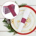 thumbnail image 2 of abbageba 500pcs Disposable Paper Napkin Rings for Hotels and Restaurants Napkin Bands Ideal for Christmas Table Decor and Holiday Party Supplies, 2 of 5