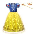 thumbnail image 3 of Kids Rapunzel Belle LED Light Up Costume Girl Halloween Princess Carnival Party Dress Cosplay Snow White&Aurora Birthday Clothes, 3 of 5