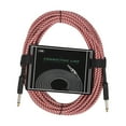 thumbnail image 2 of 10m Guitar Cable Wire Cord Audio Cable Noise Musical Instrument Reduction Line Color Braided Shielded Cables Guitar Amplifier Accessories Pink, 2 of 5