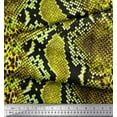 thumbnail image 3 of Soimoi Green Poly Georgette Fabric Leopard & Snake Animal Skin Fabric Prints By Yard 42 Inch Wide, 3 of 3