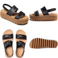 thumbnail image 5 of Sandalias hexnart Fashion Platform para mujer, color negro, talla 37, 5 of 5