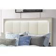 thumbnail image 4 of Emma Natural and White Wood Full Bed with LED and USB, 4 of 7
