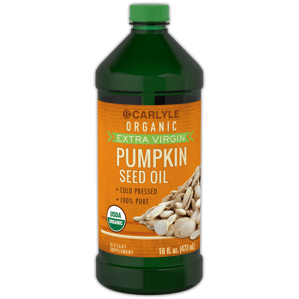 Organic Pumpkin Seed Oil 16oz Cold Pressed, Extra Virgin Vegetarian