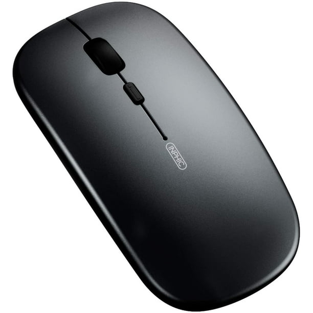 Souris Bluetooth, Inphic Rechargeable Wireless Mouse Tri-Mode