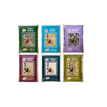 Valley Farms Robust Energy 6 PACK Wild Bird Food - No Mess, Sunflower Hearts, Fruit Mix!