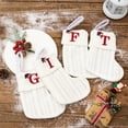 thumbnail image 3 of Tnobhg Christmas Stocking with Letters Easy to Hang Eye-catching Festive Tree Decor Gift Holder Christmas Stocking, 3 of 8