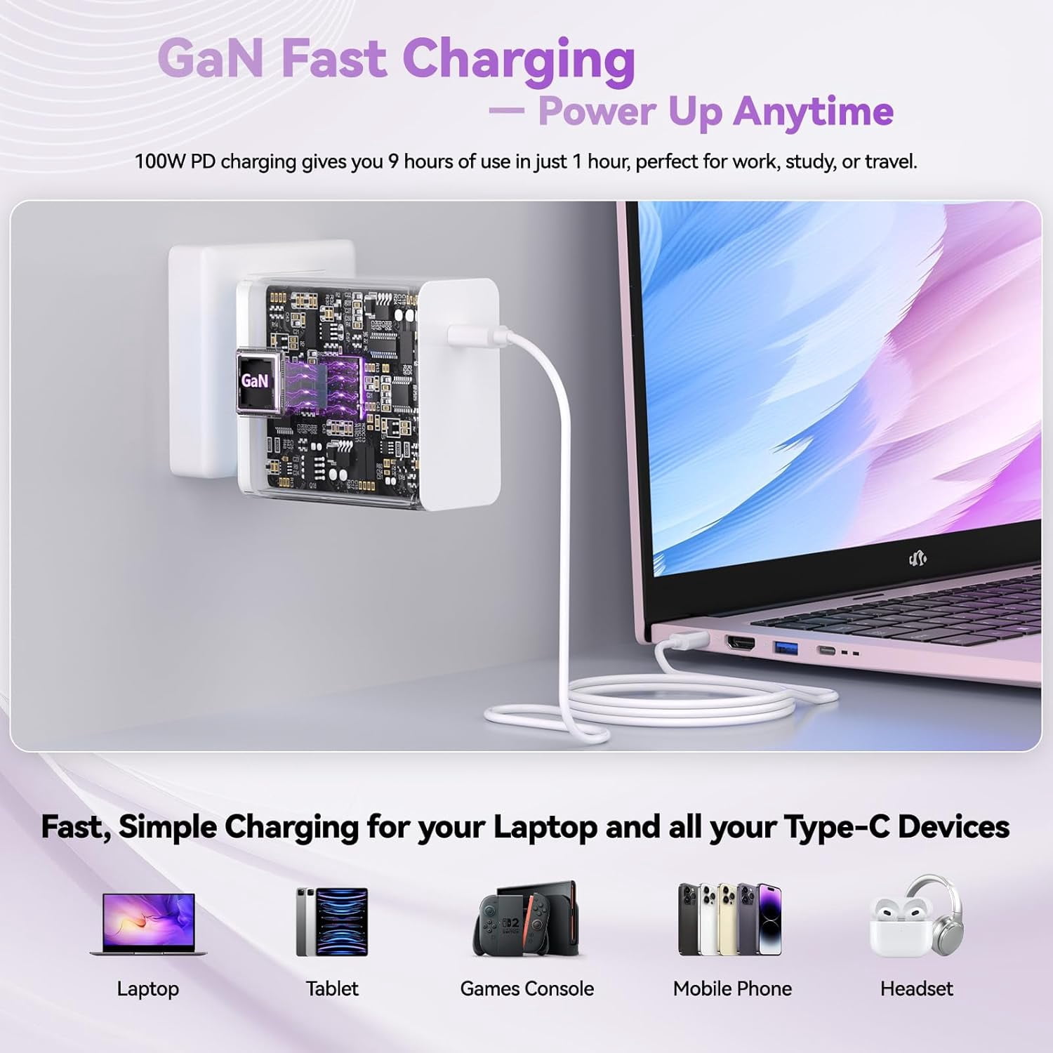 17.3" IPS FHD Gaming Laptop AMD Ryzen 7 7735HS 16GB DDR5 RAM 256GB SSD (Up to 4.75GHz, Beat i7-12650H) with AMD Radeon 680M Graphics 180° Viewing Dual-Fan Cooling System