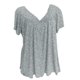 thumbnail image 2 of ICHUANYI ClearanceWomen Plus Size Short Sleeves V-Neck Print Blouse Pullover Tops Shirt ICHUANYI WER202308040238, 2 of 4