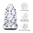 thumbnail image 4 of Wukai blue Snowflake Prints Full Set Car Seat Covers with Soft Padding Universal Auto Front Seats Protector and Cushion Mat, 4 of 5