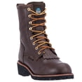 thumbnail image 2 of McRae 8 Inch Waterproof Steel Toe Logger Mens  Work Safety Shoes Casual   - Brown, 2 of 7