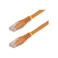 thumbnail image 1 of StarTech.com 25ft CAT6 Ethernet Cable, 10 Gigabit Molded RJ45 650MHz 100W PoE Patch Cord, CAT 6 10GbE UTP Network Cable with Strain Relief, Orange, Fluke Tested/Wiring is UL Certified/TIA - Category 6 - 24AWG (C6PATCH25OR) - Patch cable - RJ-45 (M) to RJ-45 (M) - 25 ft - UTP - CAT 6 - molded - orange, 1 of 4