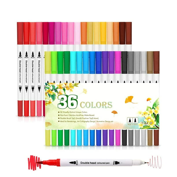 36 Uds pluma pintada a mano DIY arte acuarela dibujo niños pintura pincel Tmvgtek Para estrenar
