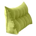 thumbnail image 1 of KNFATEQVEDG My Items Dorm Triangular Headboard Bolster Pillow White Wedge Headboard Twin Body Pillow Large Wedge Pillow Headboard Back Pillow for Sitting In Bed 120cm, 1 of 8