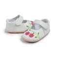 thumbnail image 4 of Meckior Baby Girls Shoes Infant Princess Dress Shoe Wedding Flats for First Walkers 0-18M, 4 of 8