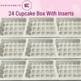thumbnail image 3 of Cupcake Box With Insert | 24 Cupcake Box White | 24 Slot - Pack Of 25 Pieces, 3 of 8