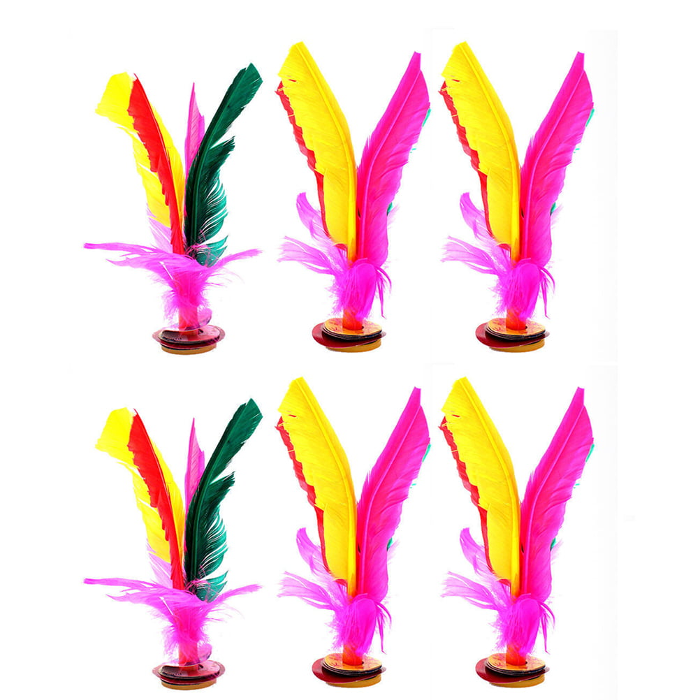 Colorful Feather Chinese Jianzi Fitness Sports Toy Game Foot Kicking Shuttlecock 