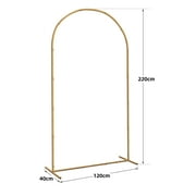 ATR ART to REAL 7.2ft Balloon Arch Stand,Metal Backdrop Stand,Wedding Arbors for Ceremony,Gold