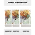 thumbnail image 4 of Abstract Art Tree Swag Valances for Windows, Modern Fall Oil Painting Tree Autumn Rod Pocket Sheer Valances for Large Windows, Swag Toppers Light Filtering for Kitchen Living Room 2 Panels 36''x63'', 4 of 6