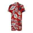 thumbnail image 5 of GERsome Men's Hawaiian 2 Piece Outfits Button Down Short Sleeve Floral Shirts and Shorts Summer Beach Matching Set S-3XL, 5 of 5