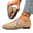 thumbnail image 5 of Willtoo Ballet Flats for Women with Bow, Comfortable Round Toe Shoes with Cross Straps, Slip On Mary Jane Fashion Flats Shoes Non-Slip Sole Lightweight Walking Shoes, 5 of 5