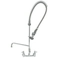 thumbnail image 2 of T&S Brass - Pre-Rinse Unit: 8'' Wall Mount, Add-On Faucet w/ 14'' Swing Nozzle, B-0044-R, B-0107 Sprayer 6'' Wall Bracket & Finger Hook, 2 of 2
