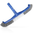 thumbnail image 1 of Cepillo para piscina HydraJoy con cerdas de nailon y extremos curvos, azul, 1 of 6