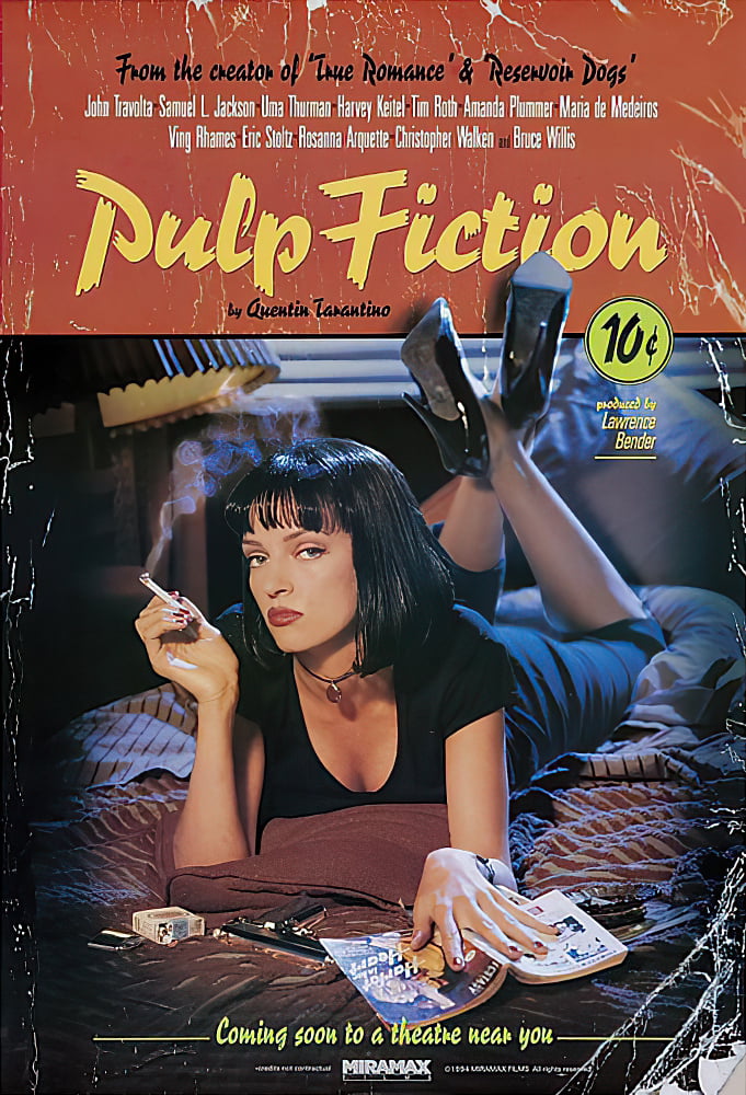 PULP FICTION POSTER (UMA THURMAN) - Door Posters buy now in the shop Close  Up GmbH