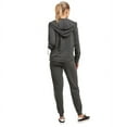 thumbnail image 7 of Sofra Women's Lightweight Cotton Jersey Jogger Pants and Zip-UP Hoodie Jacket Sets, 7 of 7