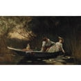 thumbnail image 2 of Luke Fildes 18x12 Black Ornate Wood Framed Double Matted Museum Art Print Titled - Simpletons (The Sweet River), 2 of 5