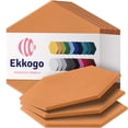 thumbnail image 1 of Paneles de pared insonorizados Ekkogo Acoustic Panels, paquete de 12, color naranja, 1 of 6