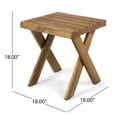 thumbnail image 3 of Noble House Esmeralda Farmhouse Indoor Acacia Wood Side Table in Natural, 3 of 11
