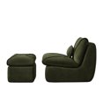 thumbnail image 5 of Compressed Lounge Chair with Ottoman, Space-Saving Modern Sofa for Small Spaces, Multi-Functional Ottoman Combo for Living Room, Bedroom, or Home Office - Comfortable Upholstered Design, 5 of 9