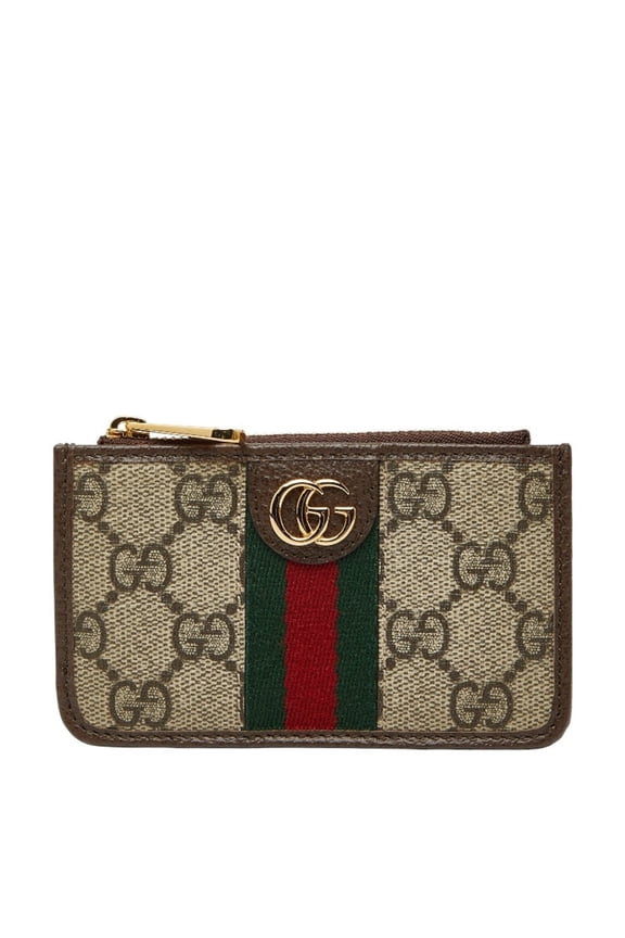 Pre-Owned Gucci Ophidia GG Supreme Wallet/Coin Case/Business Card Case 671723... (Good)