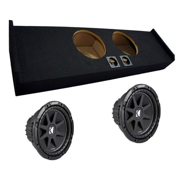 Custom Ford F-150 Super Crew Cab 09-12 Truck Dual 10" Kicker C10 Subwoofer Box