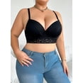 thumbnail image 3 of Plus Size Women's Lace Trimmed Bra With Underwire, 3 of 5