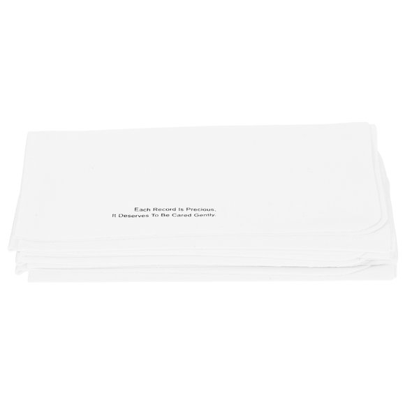 SHOWERORO 5Set Disk Cleaner CD Disc Cleaner Cloth Fiber Cloth White For Delicate Surfaces and Portable Use