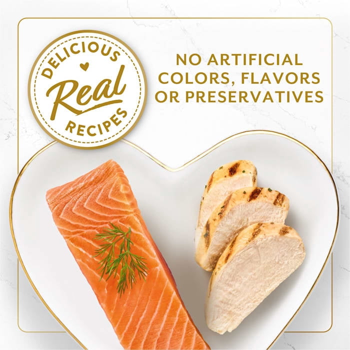 (8 pack) Fancy Feast Layered Delights Chicken Mousse with Flaked Salmon