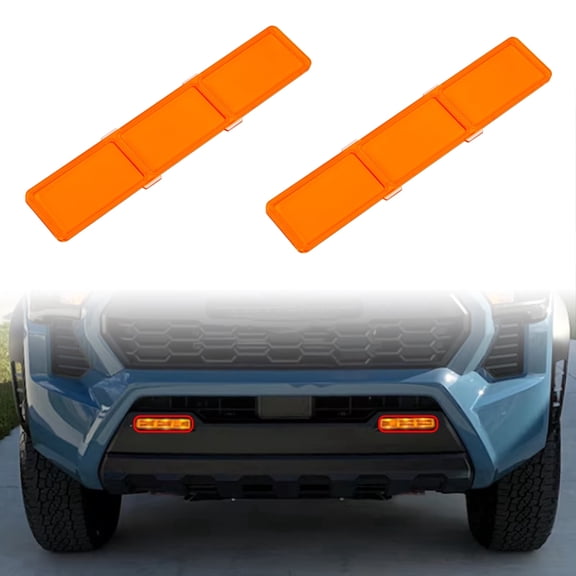 2PCS Amber Fog Light Lens for Tacoma (2024-25 ), Easy Install