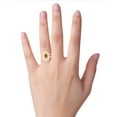 thumbnail image 4 of Split Band Garnet Diamond Cocktail Ring In 14k Yellow Gold, 4 of 6