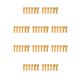 thumbnail image 1 of Eigraketly Tornillo de vástago de bicicleta de 6 piezas, pernos elevadores de manillar, mantenimiento, piezas de repuesto Oro M5x4+M6x2 10Conjunto, 1 of 6